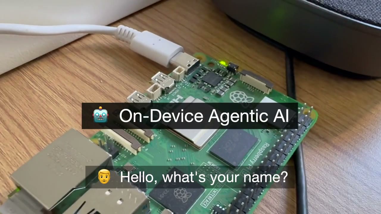 An agentic AI loop running locally on an Arm-based Raspberry Pi 5